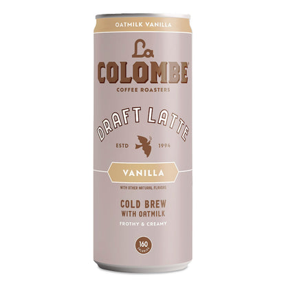 La Colombe® Draft Latte Cold Brew, Vanilla Latte with Oat Milk, 11 oz Can, 12/Carton (LALLCT00521)