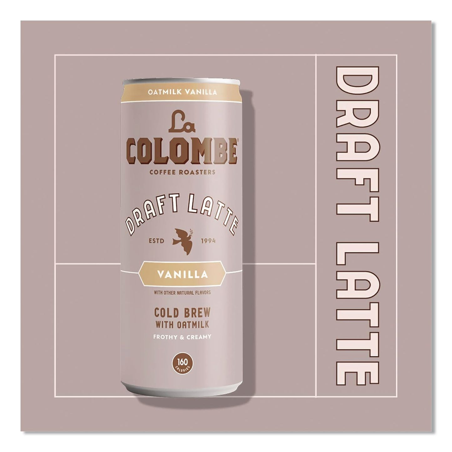 La Colombe® Draft Latte Cold Brew, Vanilla Latte with Oat Milk, 11 oz Can, 12/Carton (LALLCT00521)