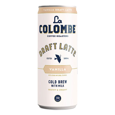 La Colombe® Draft Latte Cold Brew, Vanilla Latte, 11 oz Can, 12/Carton (LALLCT30502)