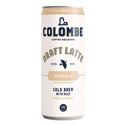 La Colombe® Draft Latte Cold Brew, Vanilla Latte, 11 oz Can, 12/Carton (LALLCT30502)