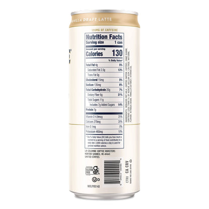 La Colombe® Draft Latte Cold Brew, Vanilla Latte, 11 oz Can, 12/Carton (LALLCT30502)