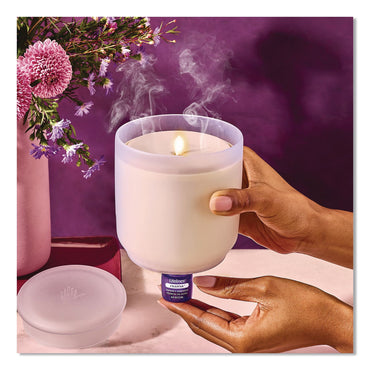Lifelines® Aromatherapy Essential Oil Flameless Candle Diffuser, Jasmine and Geranium Essential Oil, 5.4 x 5.4 x 6.5, White (LLN111603)
