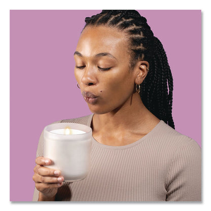 Lifelines® Aromatherapy Essential Oil Flameless Candle Diffuser, Jasmine and Geranium Essential Oil, 5.4 x 5.4 x 6.5, White (LLN111603)