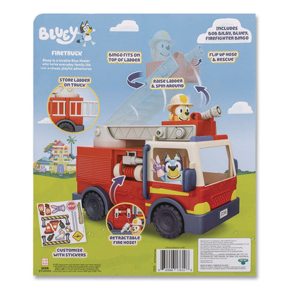 Bluey Series 10: Firetruck Vehicle, Ages 3 and Up, 5 Pieces (LTP176104)