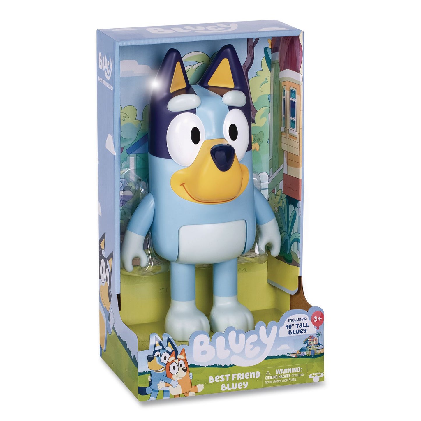 Bluey Series 10 My Best Friend Bluey Plastic 10" Figure, Ages 3 and Up (LTP176404)