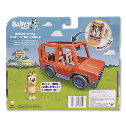 Bluey Series 11: Heeler Family Road Trip 4WD Vehicle, Ages 3 and Up, 2 Pieces (LTP176614)