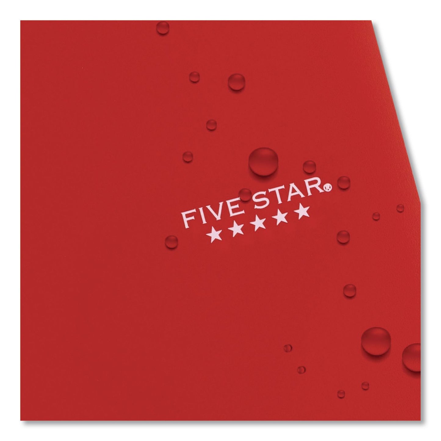 Five Star® Wirebound Notebook, 5-Subject, Medium/College Rule, Fire Red Cover, (200) 11 x 8.5 Sheets (MEA72077)