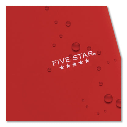 Five Star® Wirebound Notebook, 5-Subject, Medium/College Rule, Fire Red Cover, (200) 11 x 8.5 Sheets (MEA72077)