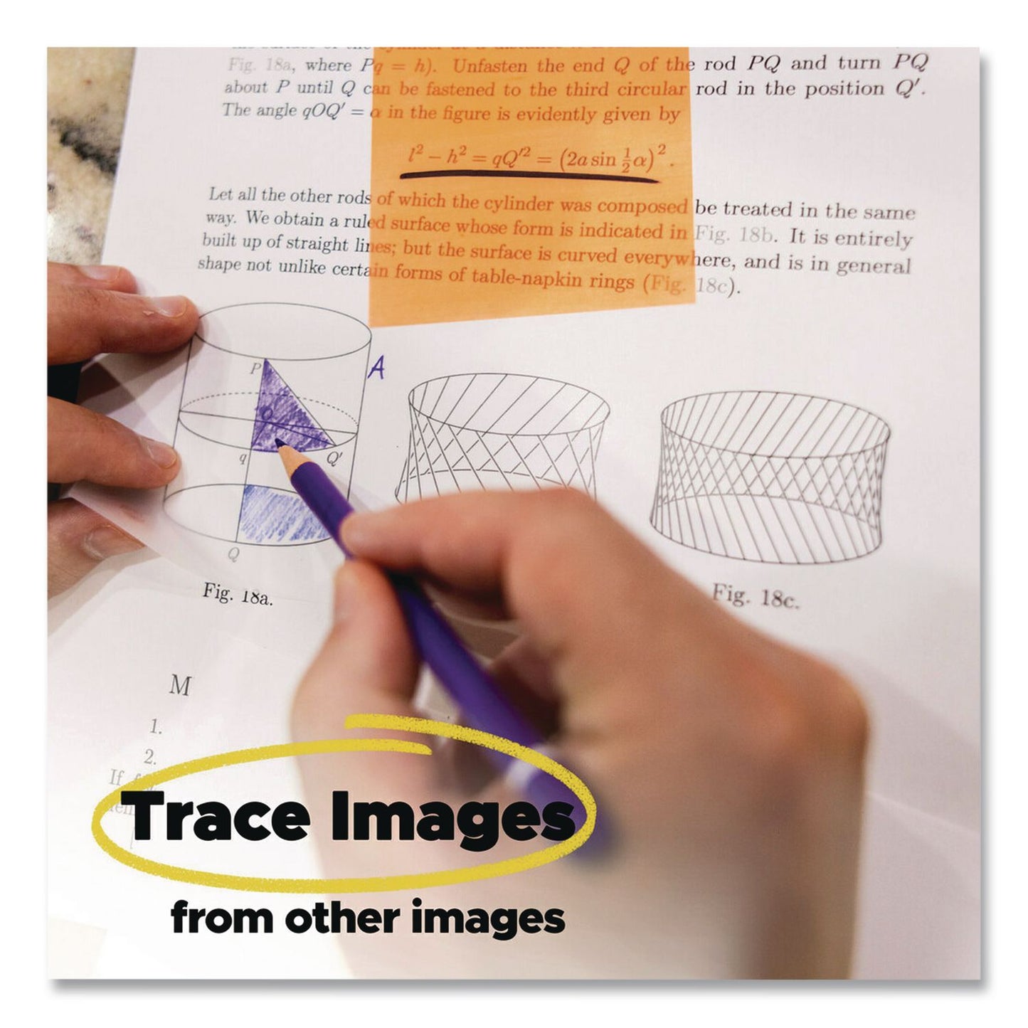 Post-it® Transparent Notes, 2.88" x 5.88", Clear, 36 Sheets/Pad (MMM636TRSPT)