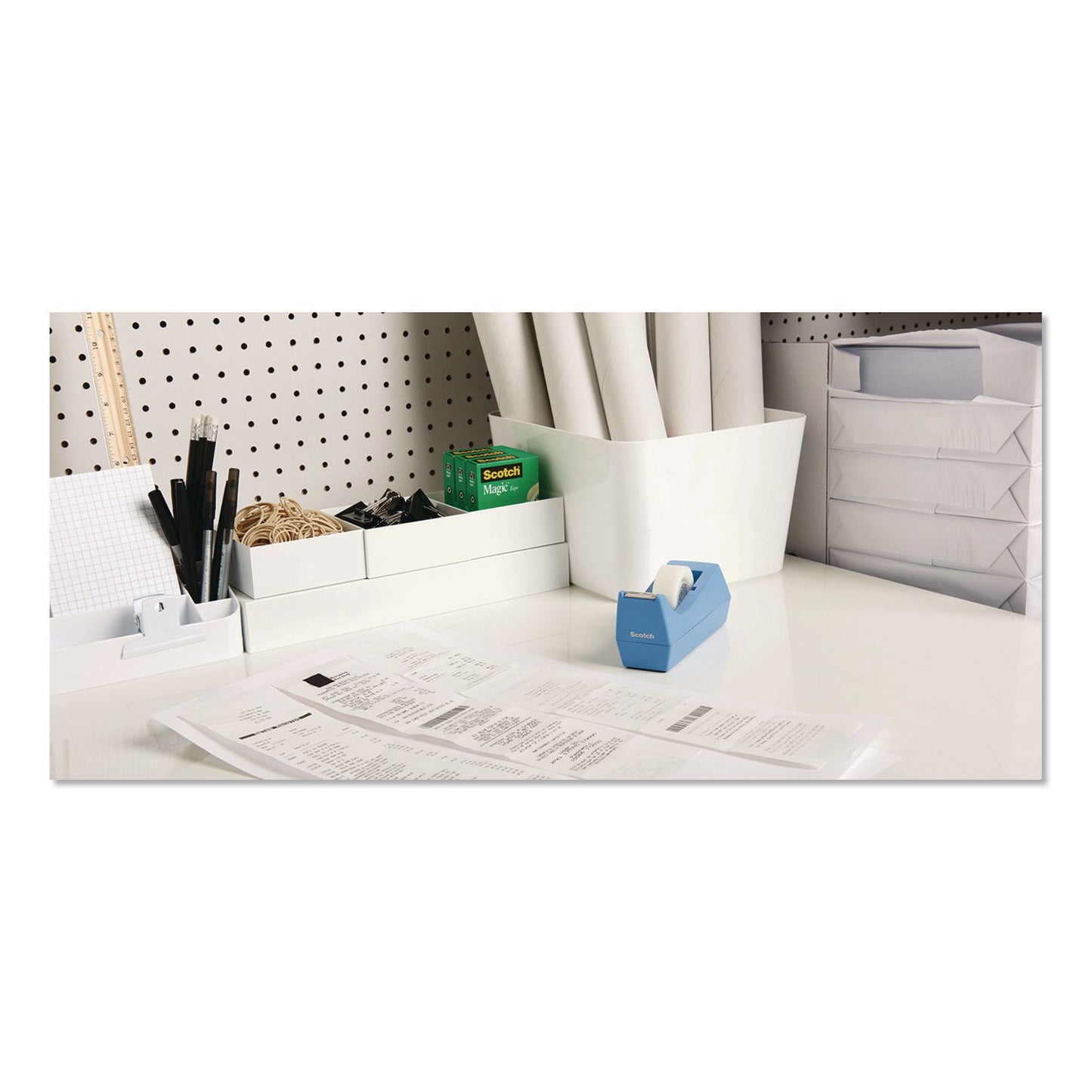 Scotch® Magic Tape Refill, 1" Core, 0.5" x 36 yds, Clear, 108 Rolls/Carton (MMM810H3CT)