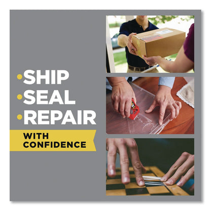 Scotch® General Purpose Packaging Tape with Dispenser, 3" Core, 1.88" x 54.6 yd, Clear (MMM3350RD36GC)