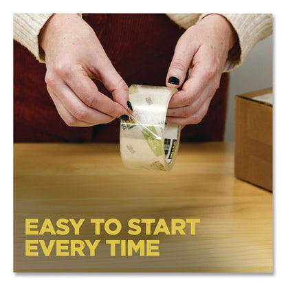 Scotch® Sure Start Packaging Tape, 3" Core, 1.88" x 54.6 yds, Clear (MMM3450)