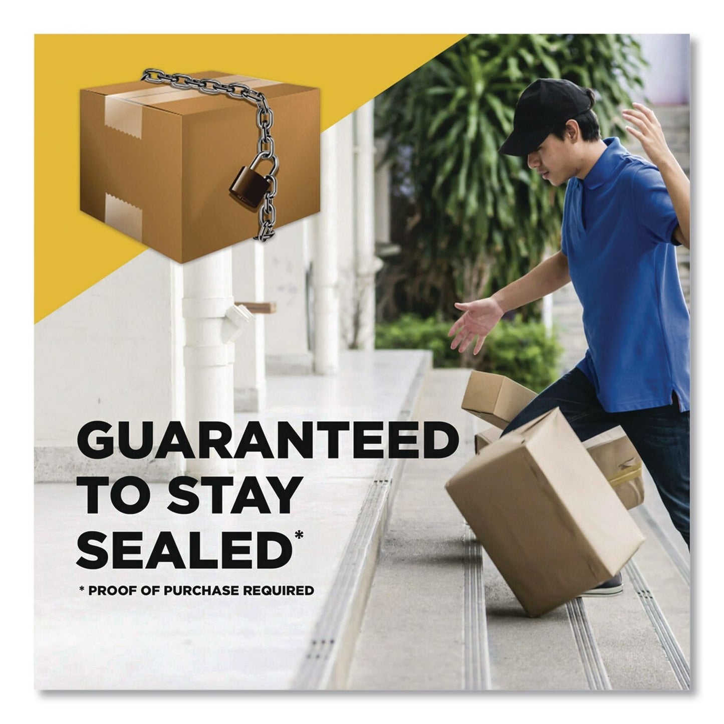 Scotch® BOX LOCK Shipping Tape, 3" Core, 1.88" x 38.2 yds, Clear, 6/Pack (MMM3950S6)