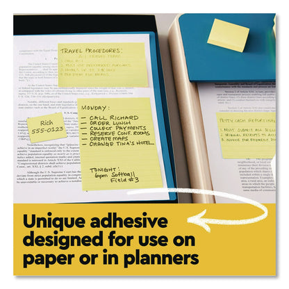 Post-it® Notes Original Pads in Canary Yellow, Note Ruled, 3" x 3", 100 Sheets/Pad, 12 Pads/Pack (MMM63012PK)