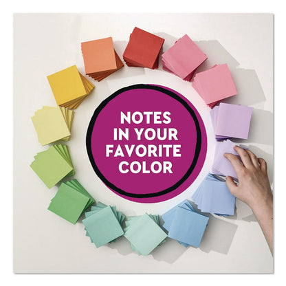 Post-it® Notes Super Sticky Pads in Energy Boost Colors, 3" x 3", Tropical Pink, 90 Sheets/Pad, 5 Pads/Pack (MMM6545SSNP)