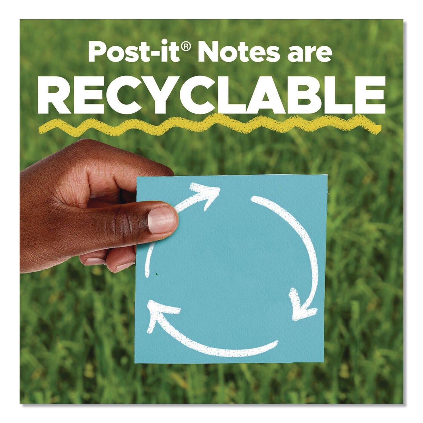 Post-it® Notes Super Sticky Pads in Energy Boost Colors, 3" x 3", Tropical Pink, 90 Sheets/Pad, 5 Pads/Pack (MMM6545SSNP)