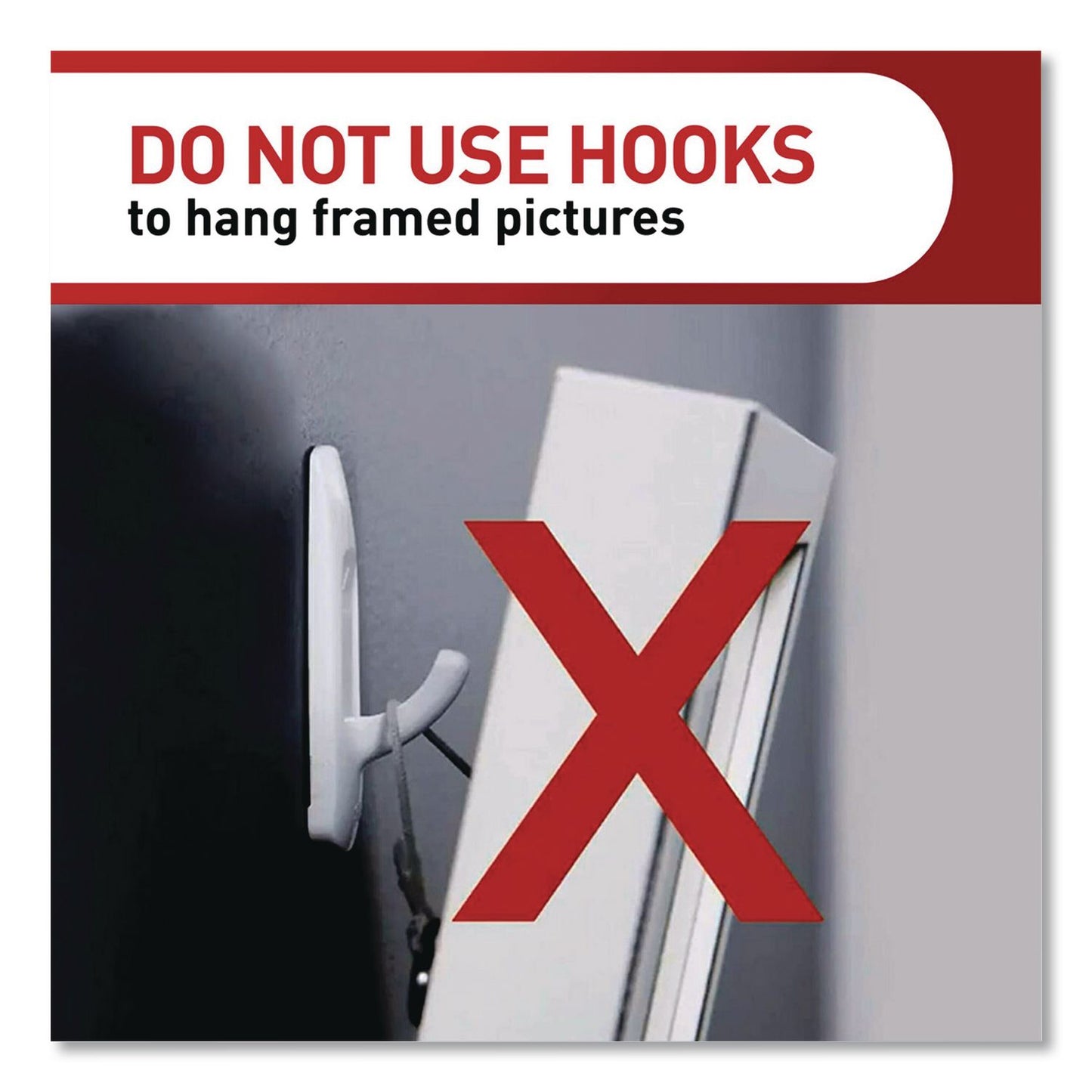 Command™ Large Utility Hooks, Plastic, White, Supports 5 lb, 6/Pack (MMM170036ES)