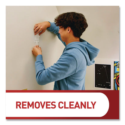 Command™ Folding Clothes Hanger Arm, Individual Slots for Five Clothes Hangers, Plastic, White, Supports 7.5 lb (MMM17029ES)