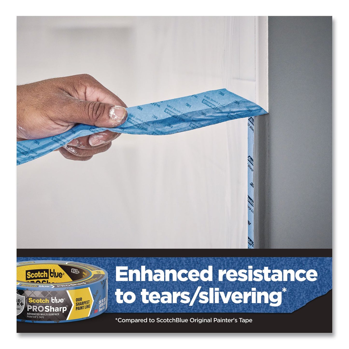 ScotchBlue™ PROSharp Painter's Tape, 3" Core, 1.88" x 60 yds, Blue (MMM209348EC)