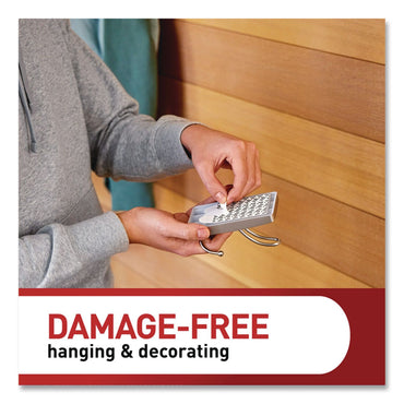 Command™ Decorative X-Large Triple Hooks, Metal, Satin Nickel, Supports 10 lb, 2/Pack (MMM17038N2ES)
