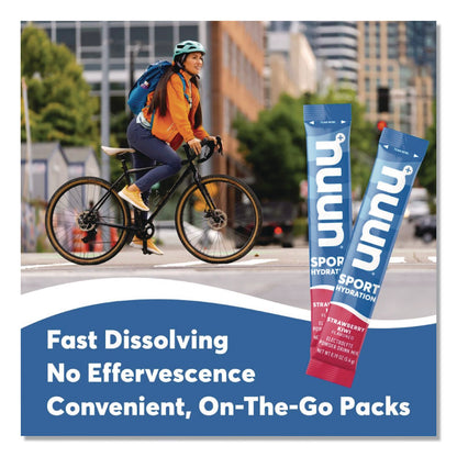 nuun® Sport Hydration Electrolyte Powder Drink Mix, Strawberry Kiwi, 0.19 oz Stick, 10/Box (NUU02394)