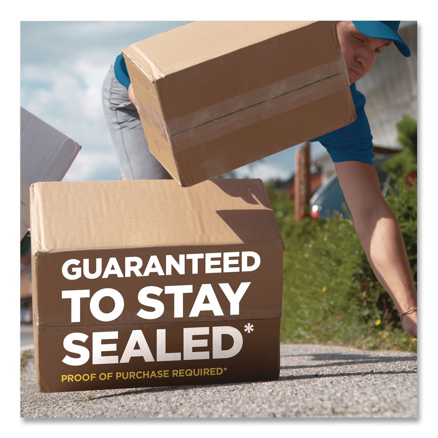 Scotch® Heavy-Duty Packaging Tape with 2 Dispensers, 3"Core, 1.88" x 54.6 yds, Clear, 4 Rolls/Pack (MMM385042RD)