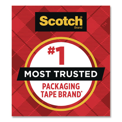 Scotch® Heavy-Duty Packaging Tape with 2 Dispensers, 3"Core, 1.88" x 54.6 yds, Clear, 4 Rolls/Pack (MMM385042RD)