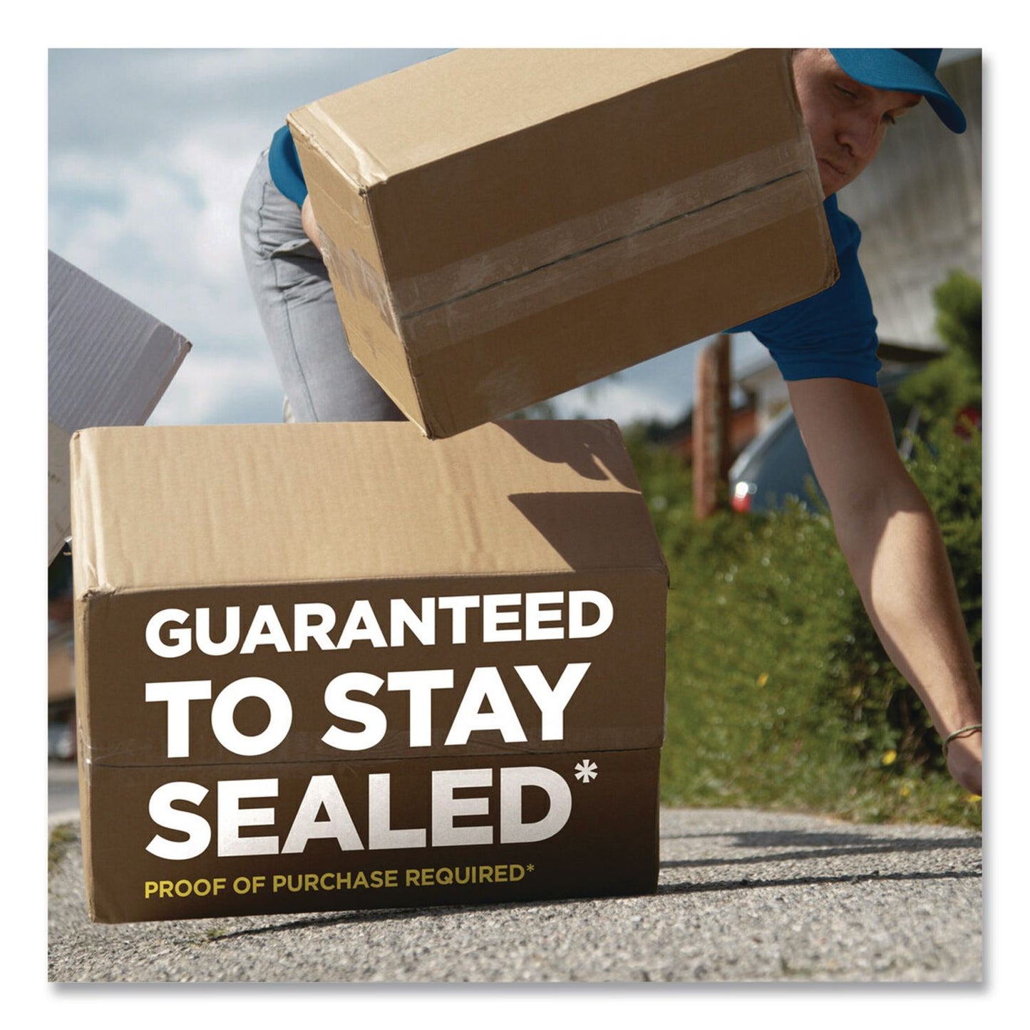 Scotch® Heavy-Duty Packaging Tape with 2 Dispensers, 3"Core, 1.88" x 54.6 yds, Clear, 4 Rolls/Pack (MMM385042RD)