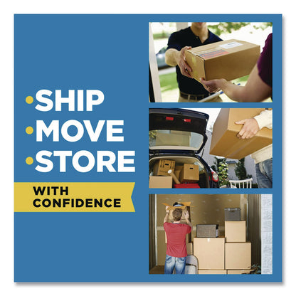 Scotch® Heavy-Duty Packaging Tape with 2 Dispensers, 3"Core, 1.88" x 54.6 yds, Clear, 4 Rolls/Pack (MMM385042RD)