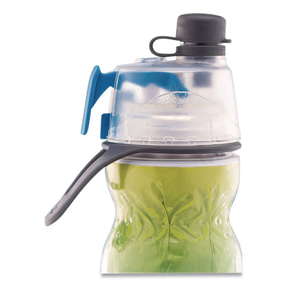 O2COOL® Elite Mist 'N Sip Plastic Double-Wall Insulated Water Bottle, 20 oz, Ombre Blue (OCLHMLDP07OMB)