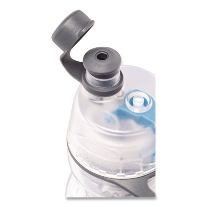 O2COOL® Elite Mist 'N Sip Plastic Double-Wall Insulated Water Bottle, 20 oz, Ombre Blue (OCLHMLDP07OMB)