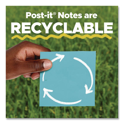 Post-it® Notes Original Pads in Canary Yellow, Note Ruled, 3" x 3", 100 Sheets/Pad, 18 Pads/Pack (MMM654144YW)