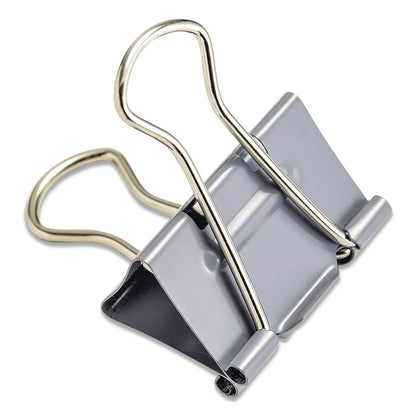 Officemate EZ Binder Clips, Medium, Gray, 48/Pack (OIC99550)