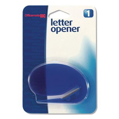 Officemate Letter Opener, 2.75", Blue (OIC587390)