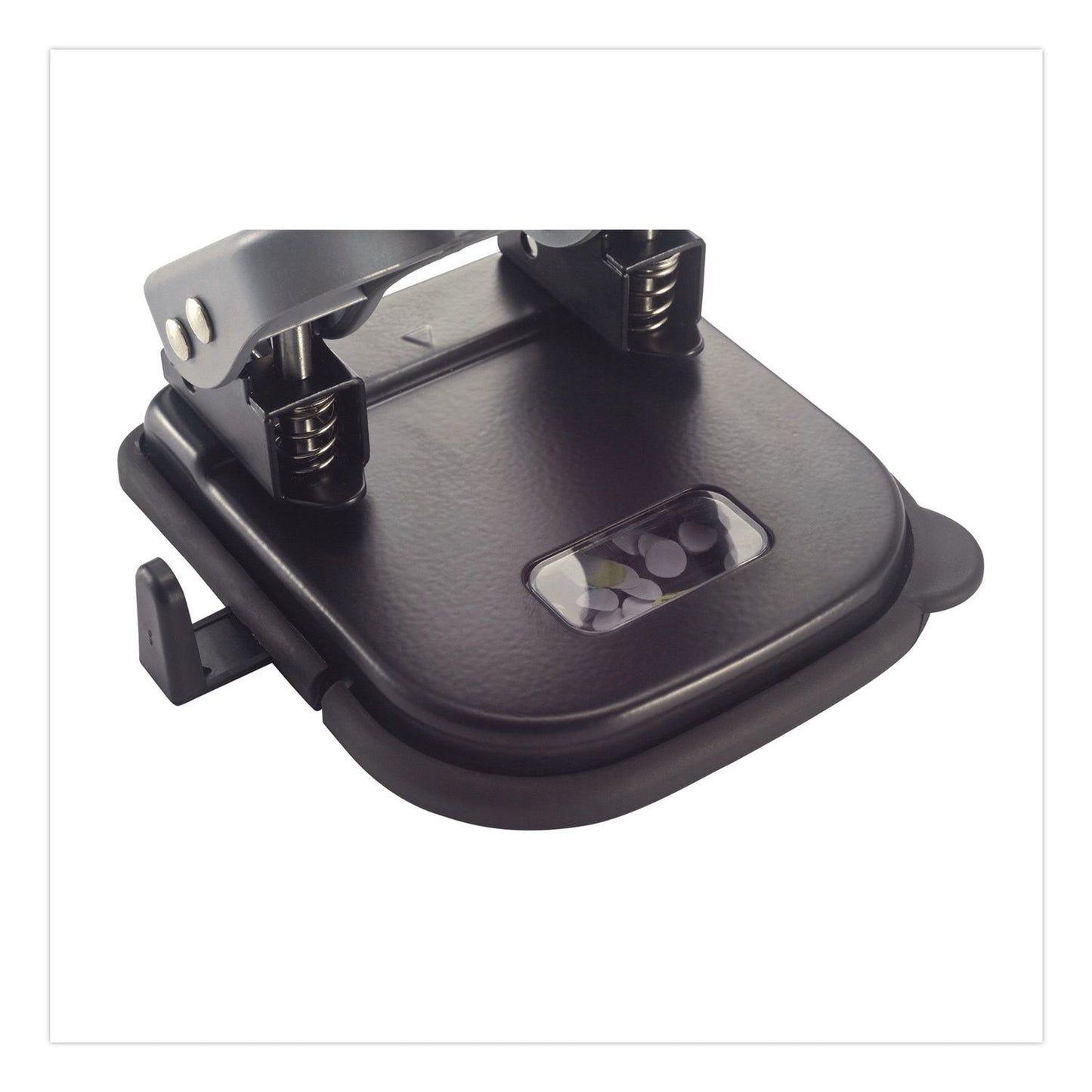 Officemate Desktop 2-Hole Eco-Punch, 1/4" Holes, Black/Gray/Green (OIC815964)
