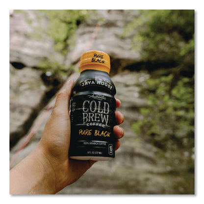 Java House® Cold Brew Coffee, Pure Black, 8 oz Bottle, 24/Carton (JVHHFP01781)