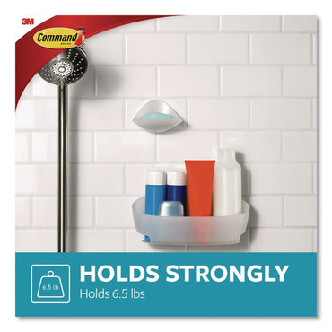 Command™ Bath Shower Caddy, 11.45 x 4.8 x 4, Clear (MMM70006900693)