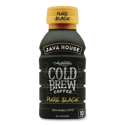Java House® Cold Brew Coffee, Pure Black, 8 oz Bottle, 24/Carton (JVHHFP01781)