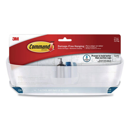 Command™ Bath Shower Caddy, 11.45 x 4.8 x 4, Clear (MMM70006900693)