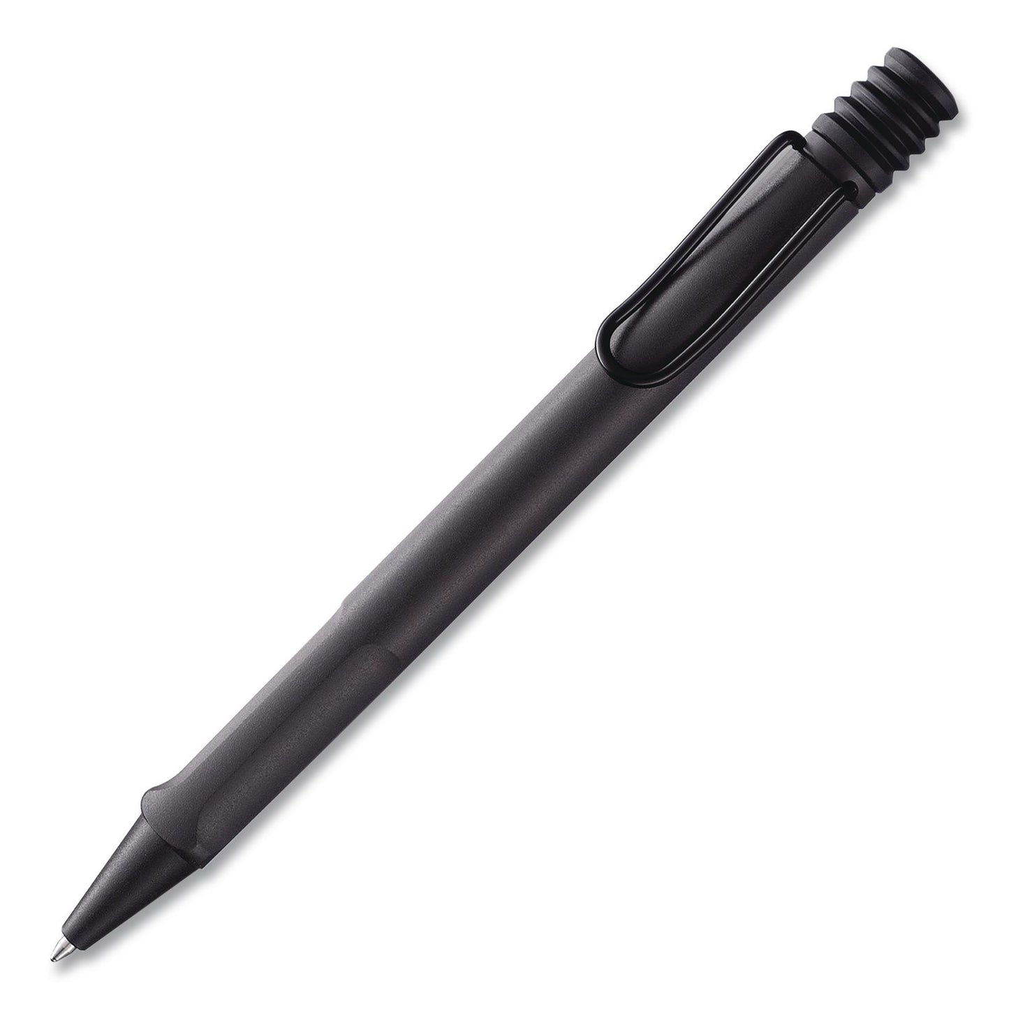 LAMY safari Ballpoint Pen, Retractable, Medium, Black Ink, Black Barrel (LMYL217)