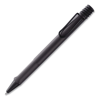 LAMY safari Ballpoint Pen, Retractable, Medium, Black Ink, Black Barrel (LMYL217)