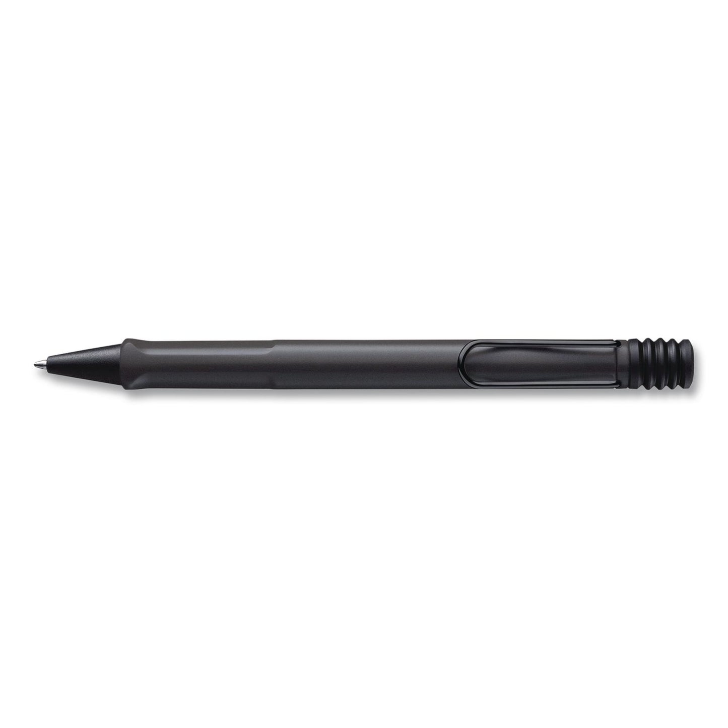 LAMY safari Ballpoint Pen, Retractable, Medium, Black Ink, Black Barrel (LMYL217)