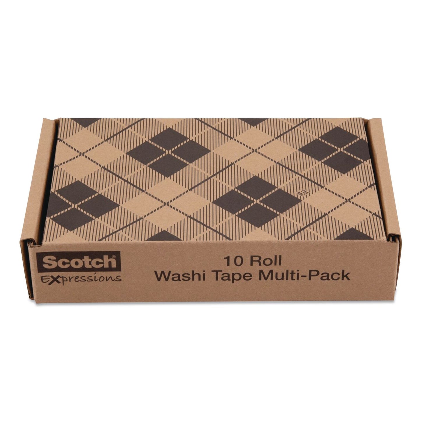 Scotch® Expressions Washi Tape, 0.59" x 32.75 ft, Assorted Colors, 10 Rolls/Pack (MMMC31710SIOC)