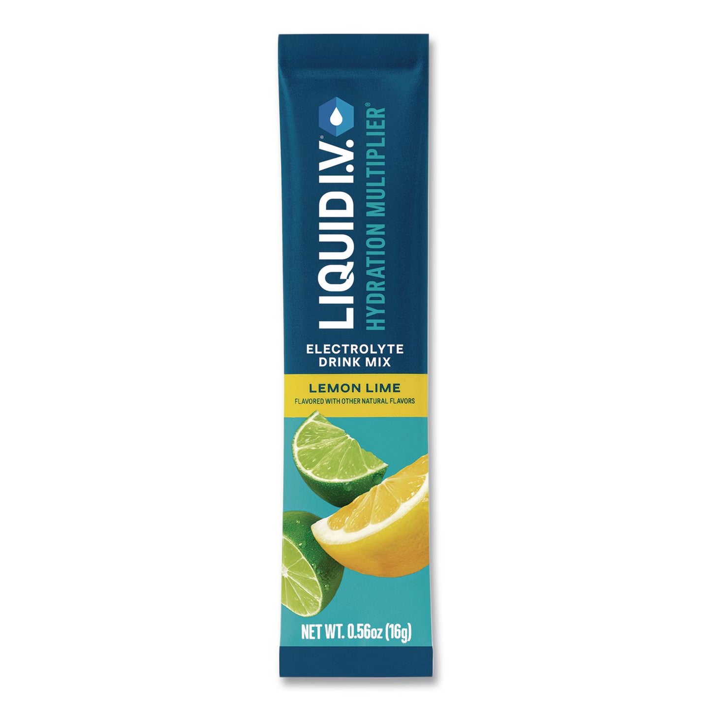 LIQUID I.V.® Hydration Multiplier, Lemon-Lime, 0.56 oz Stick, 15/Pack (LQVEHC47494)