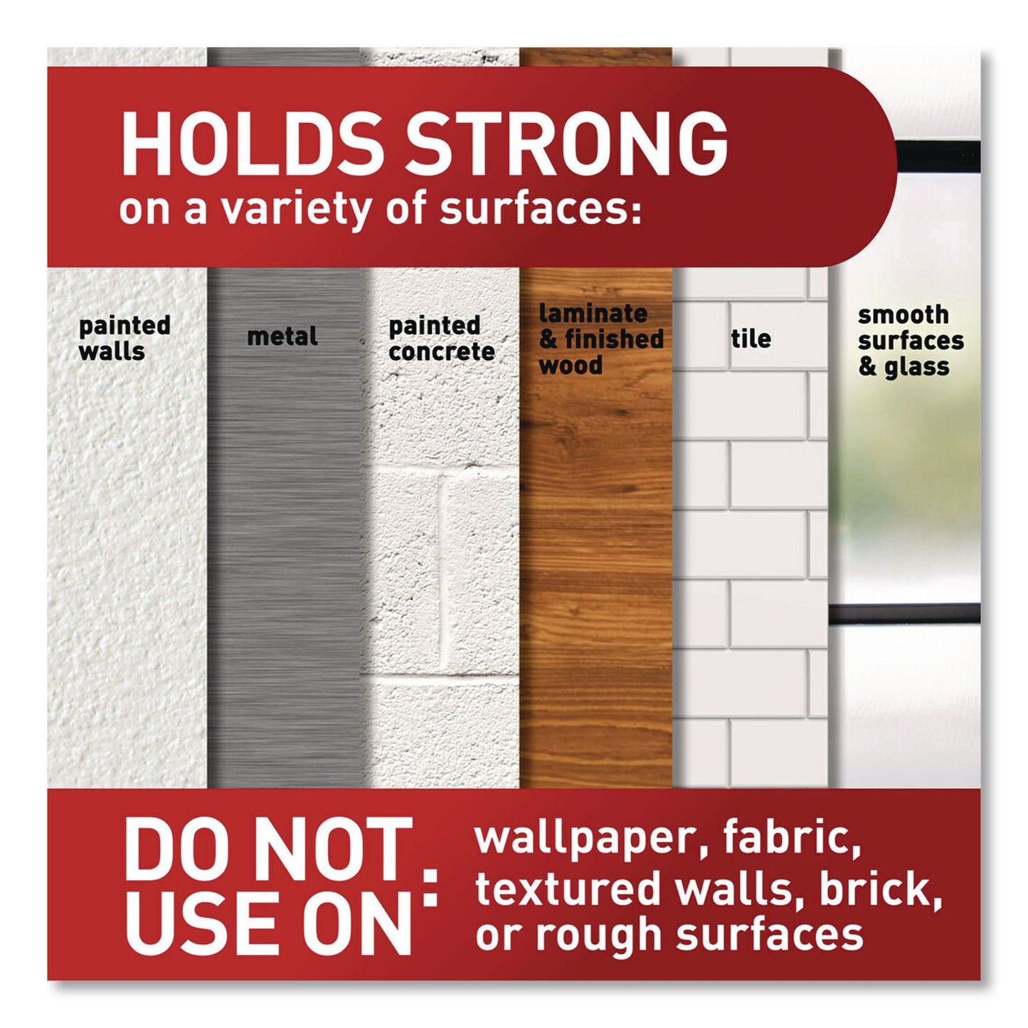 Command™ Damage-Free Hanging Picture Hanging Strip Pairs, (16) Large (0.75" x 3.65"), (12) Medium (0.63" x 2.75"), White, 28/Pack (MMMMMM1720928ES)