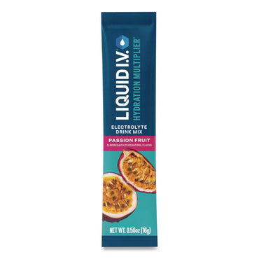 LIQUID I.V.® Hydration Multiplier, Passion Fruit, 0.56 oz Stick, 15/Pack (LQVEHC47496)