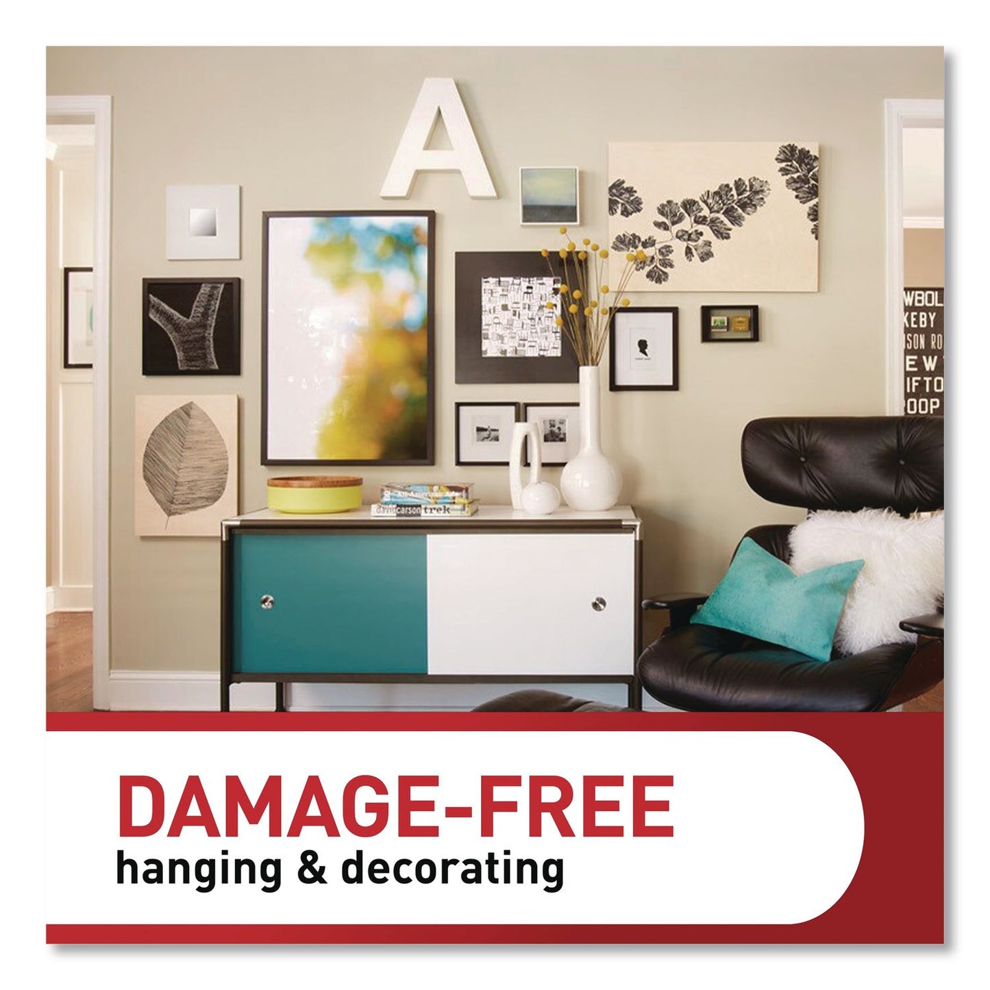 Command™ Damage-Free Hanging Picture Hanging Strip Pairs, (16) Large (0.75" x 3.65"), (12) Medium (0.63" x 2.75"), White, 28/Pack (MMMMMM1720928ES)