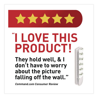 Command™ Damage-Free Hanging Picture Hanging Strip Pairs, (16) Large (0.75" x 3.65"), (12) Medium (0.63" x 2.75"), White, 28/Pack (MMMMMM1720928ES)