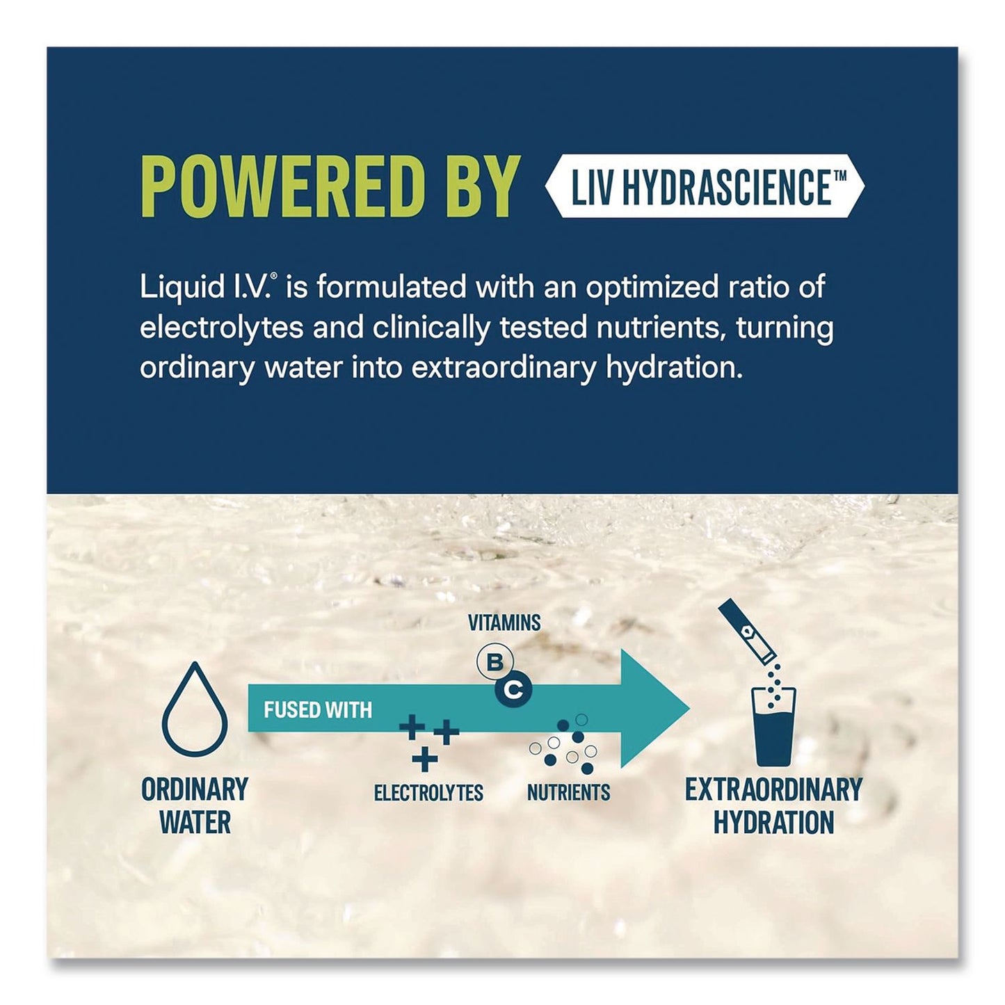LIQUID I.V.® Hydration Multiplier, Popsicle Firecracker, 0.56 oz Stick, 15/Pack (LQVEHC97102)