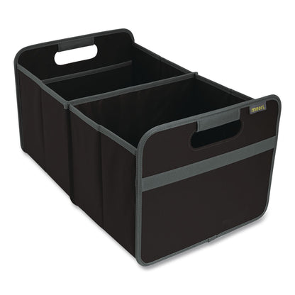 meori® Classic Foldable Storage Box, Large, 2 Sections, 12.6 x 19.69 x 10.83, Lava Black (MOIA100001)